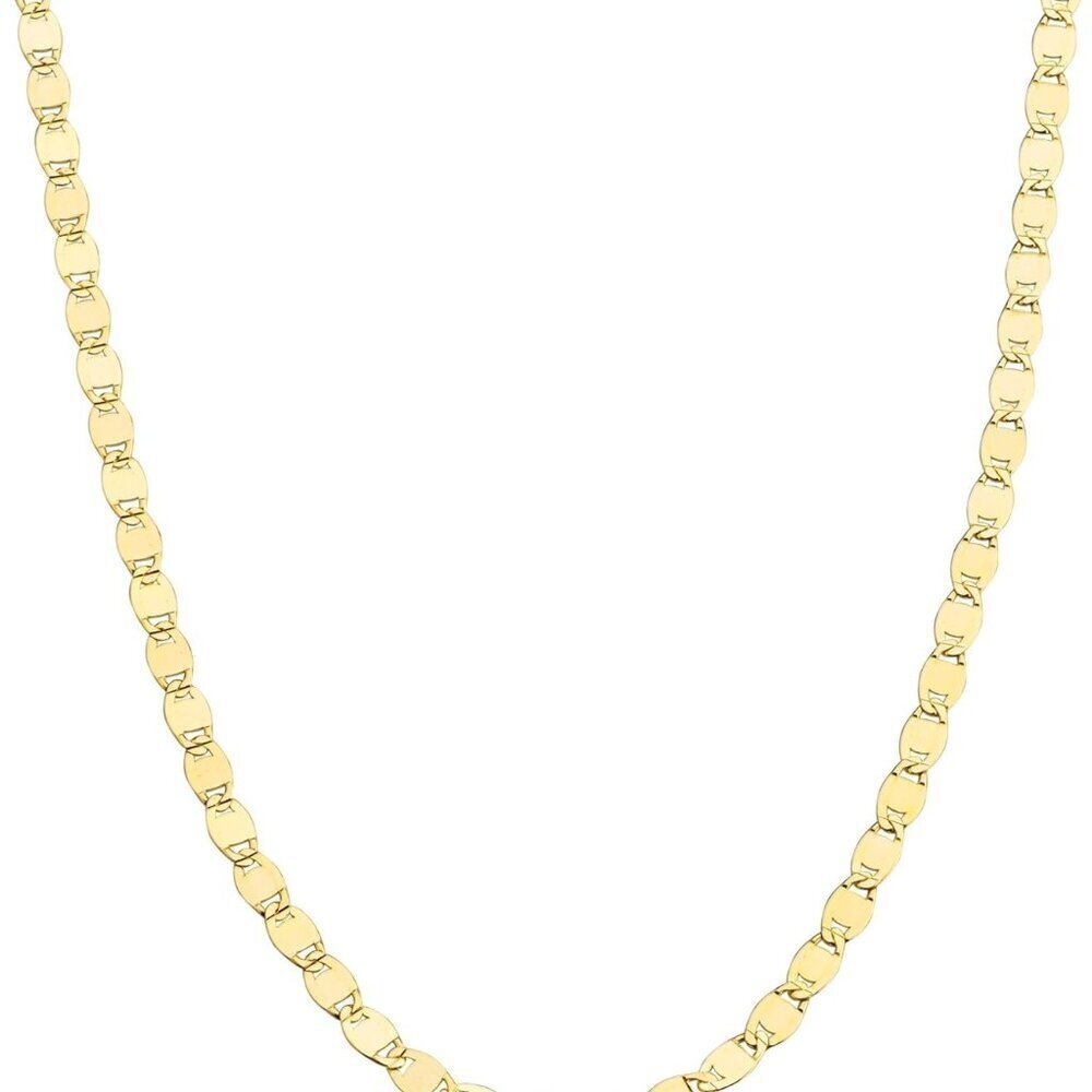 Sterling Silver Gold Plated Chain Necklace 16+2in Women Jewelry Gift
